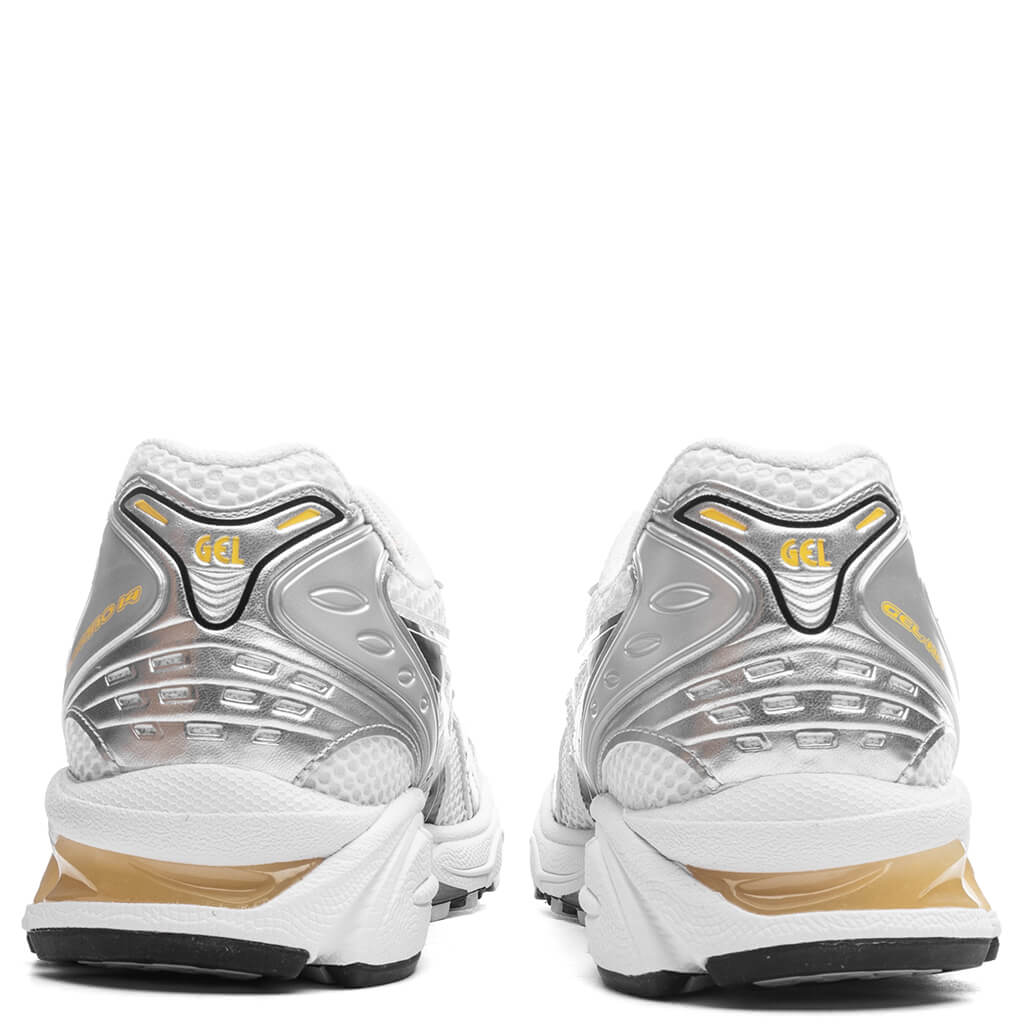 Gel Kayano 14 White Tai Chi Yellow