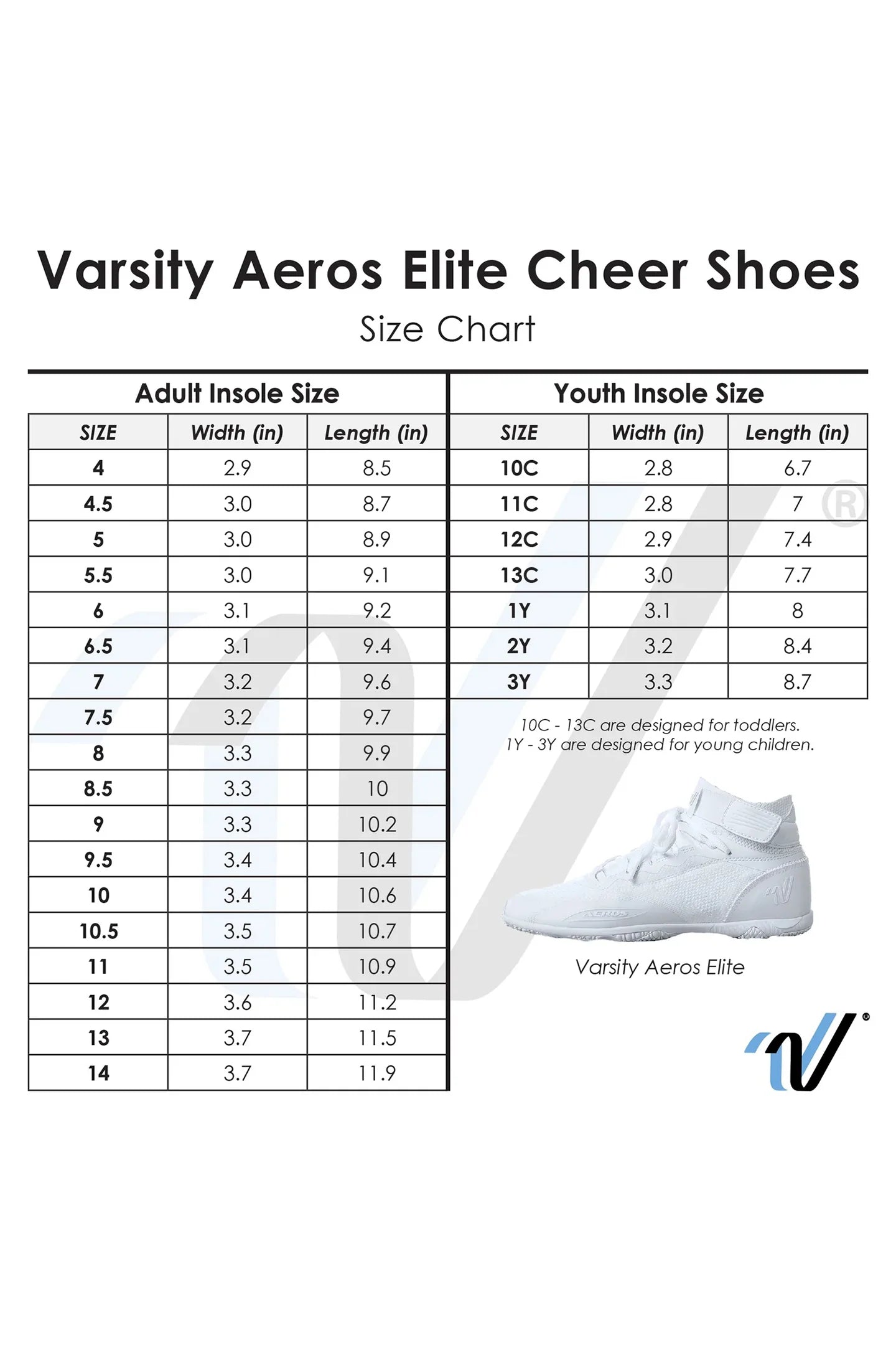 Varsity Aeros Elite Black Cheer Shoes