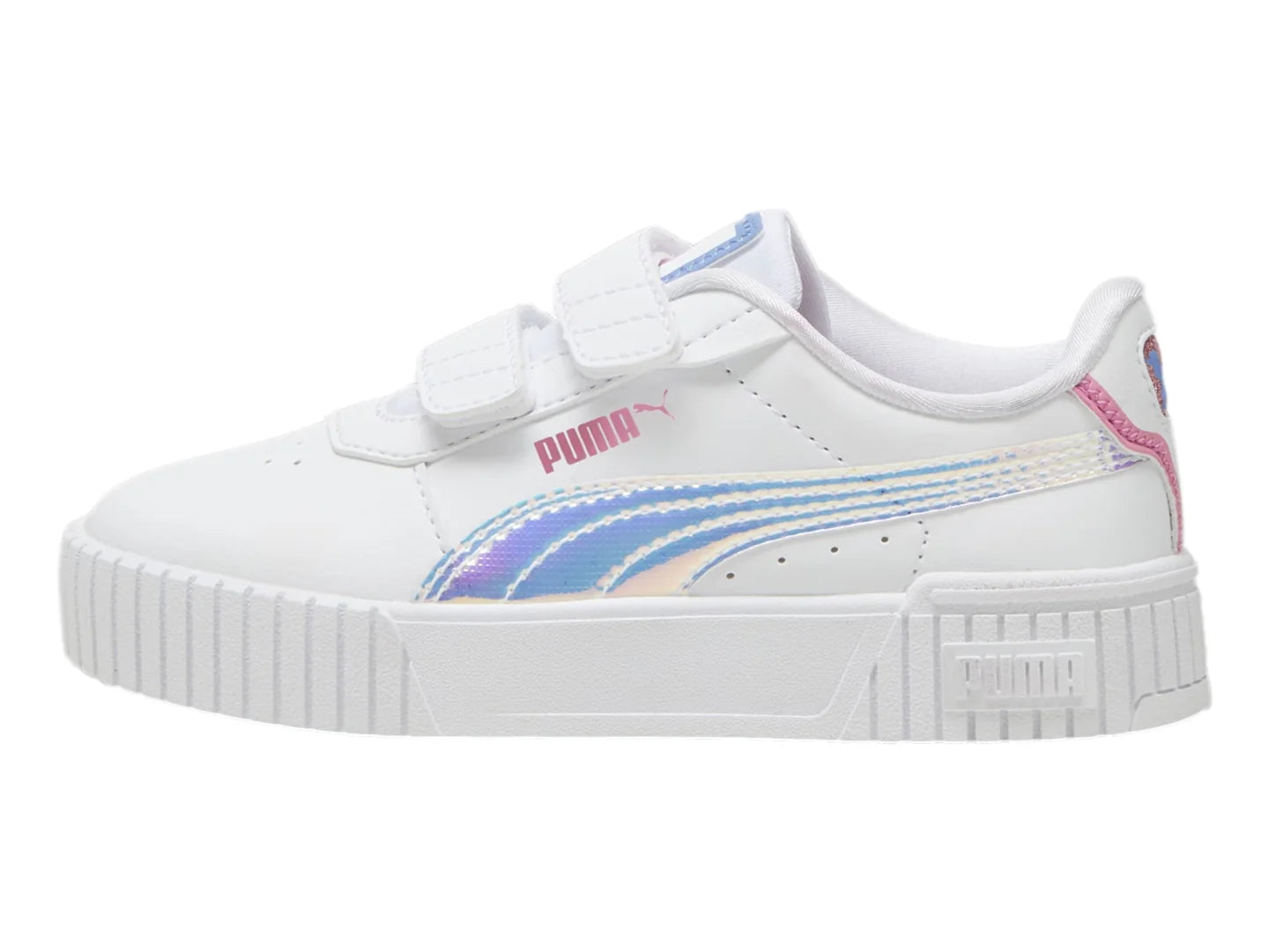 Tenis PUMA Carina 20 Deep Dive Blanco Azul y Rosa para Niña
