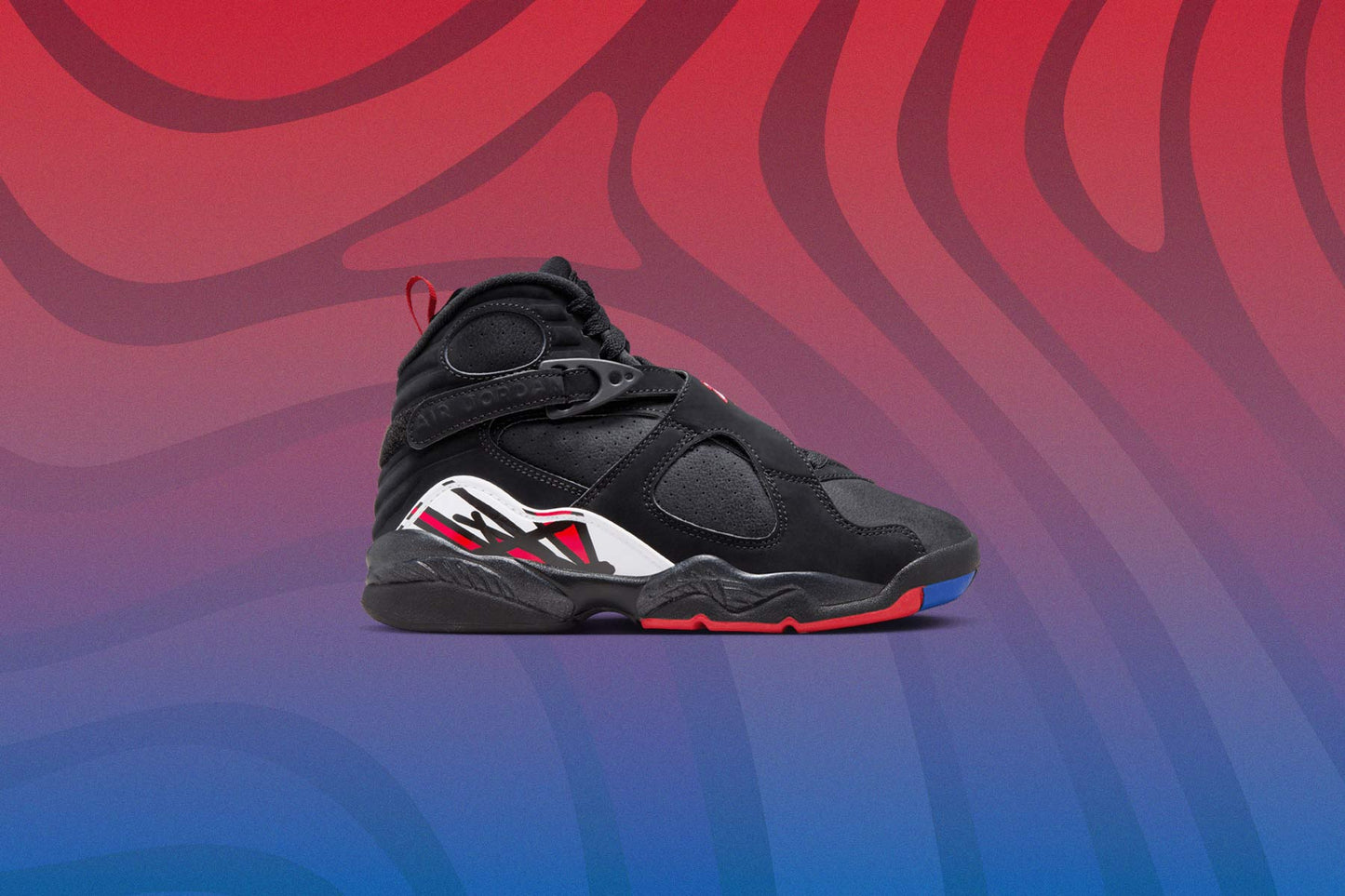 Air Jordan 8 Retro Playoffs GS Black True Red
