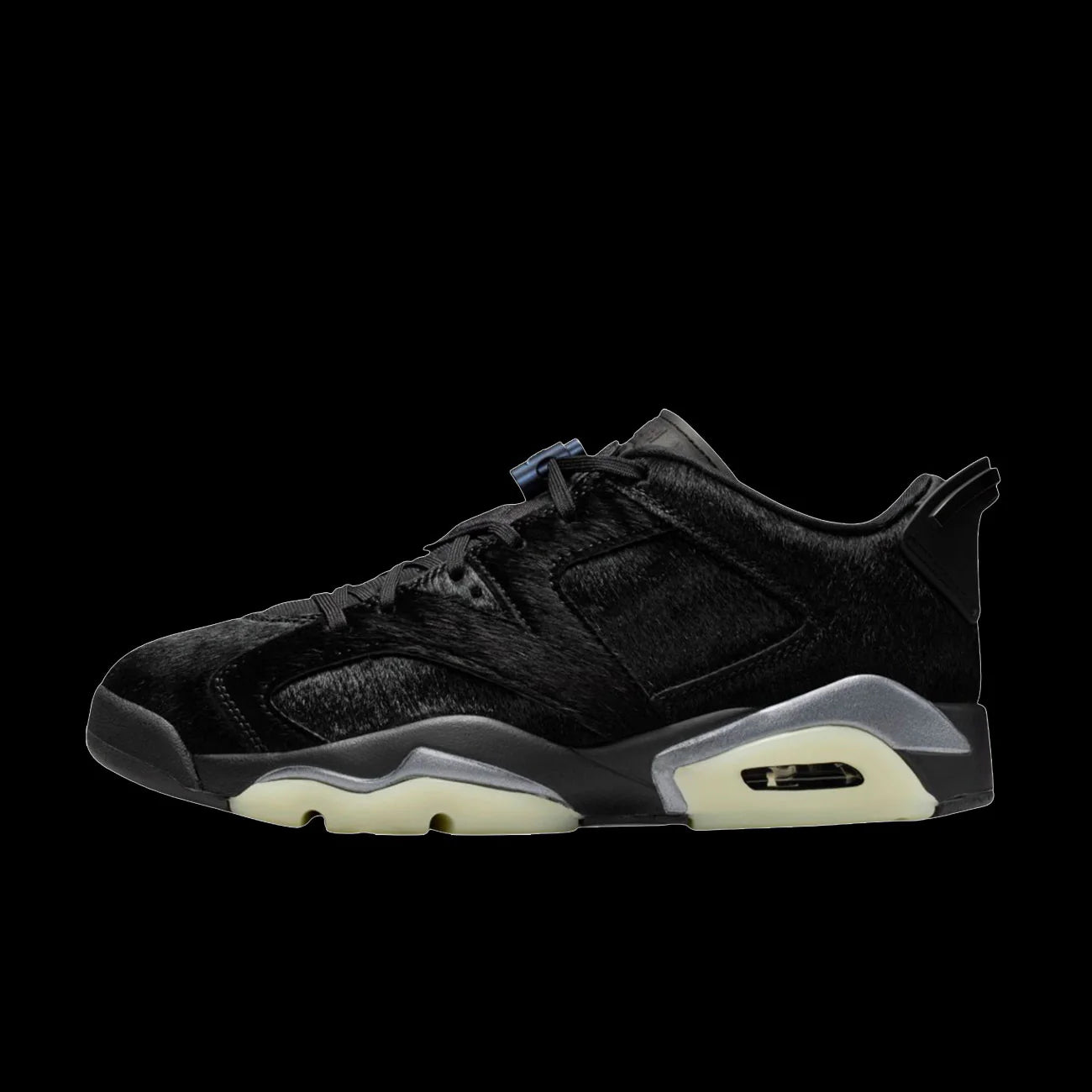 WMNS Air Jordan 6 Retro Low Black Black Black