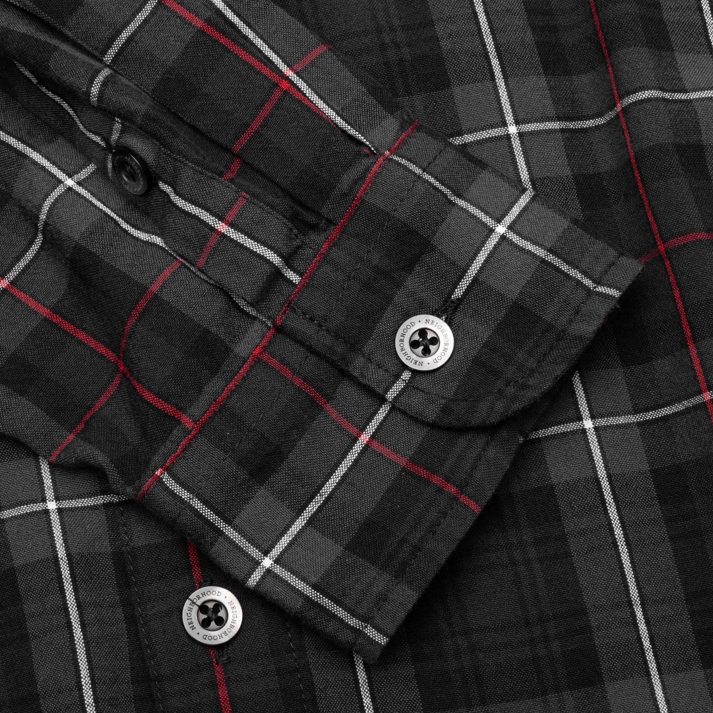 Tartan Check L S Shirt Black