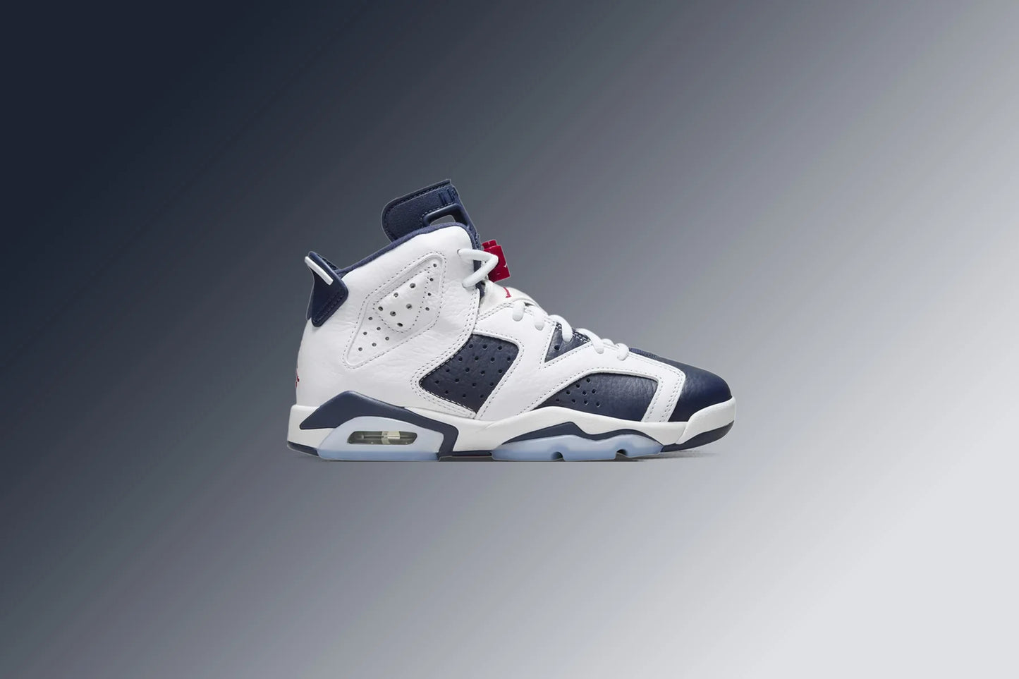 Air Jordan 6 Retro GS Olympic White Varsity Red Midnight Navy