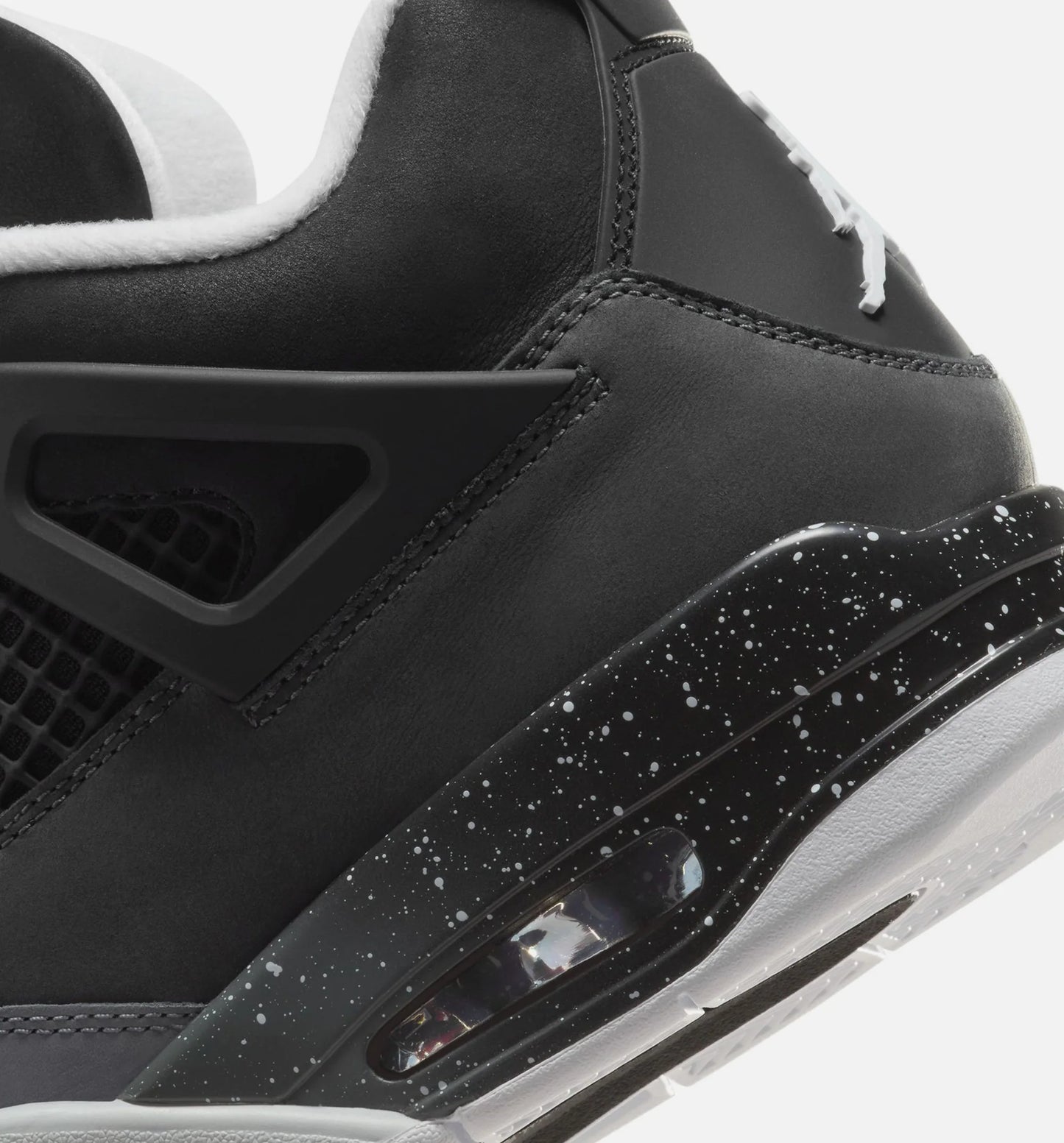 Air Jordan 4 Retro Fear Mens Lifestyle Shoe Black White Anthracite Black Pure Platinum Limit One Per Customer