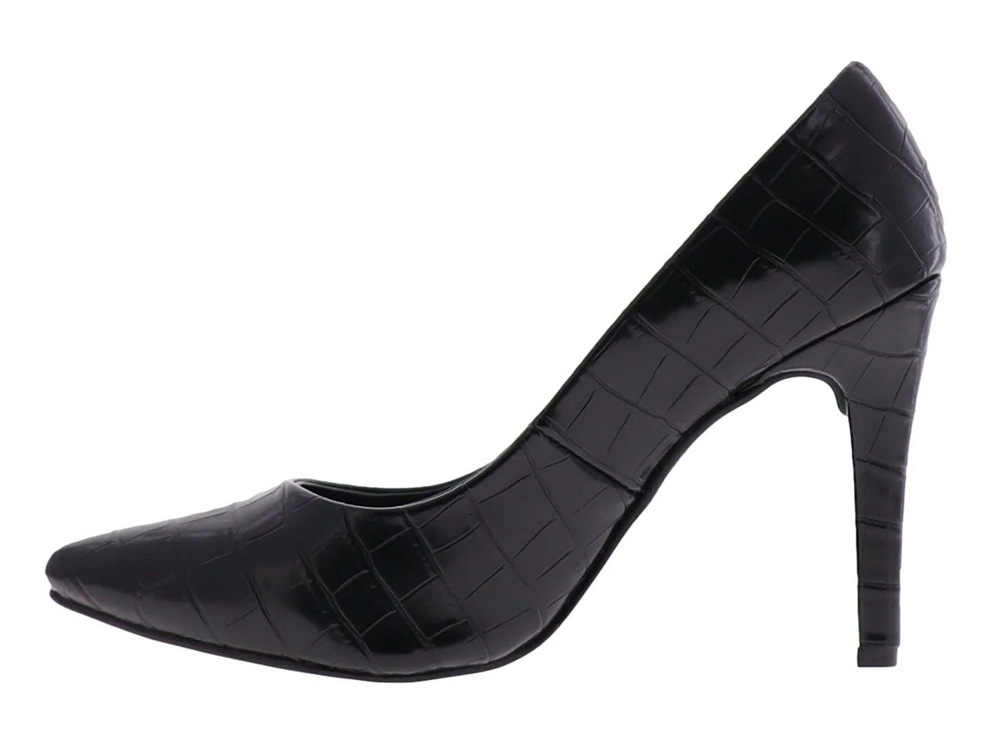Zapatillas Luna Rosa Negro Efecto Croco