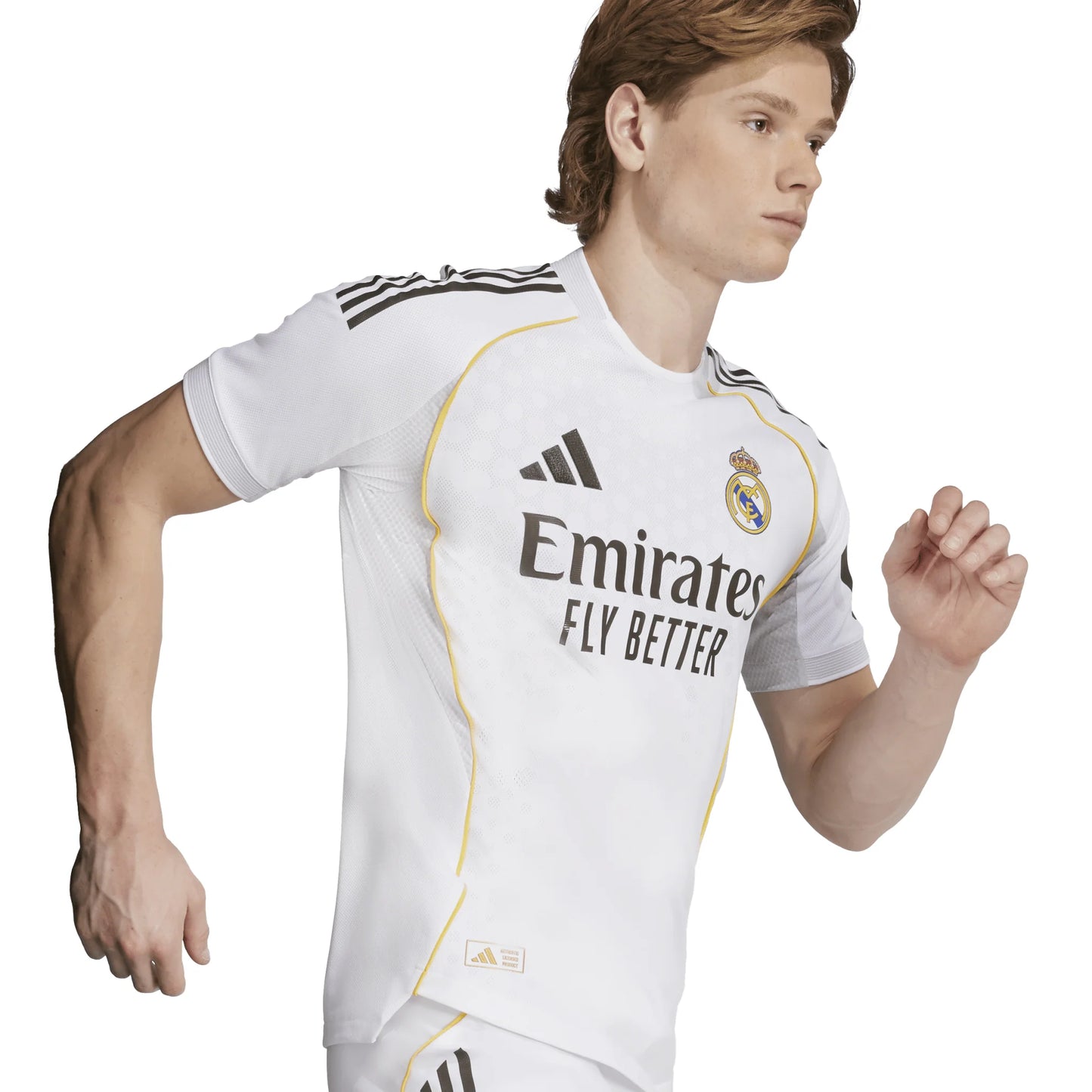 adidas Real Madrid Home Authentic Mens Soccer Jersey 25 26 White