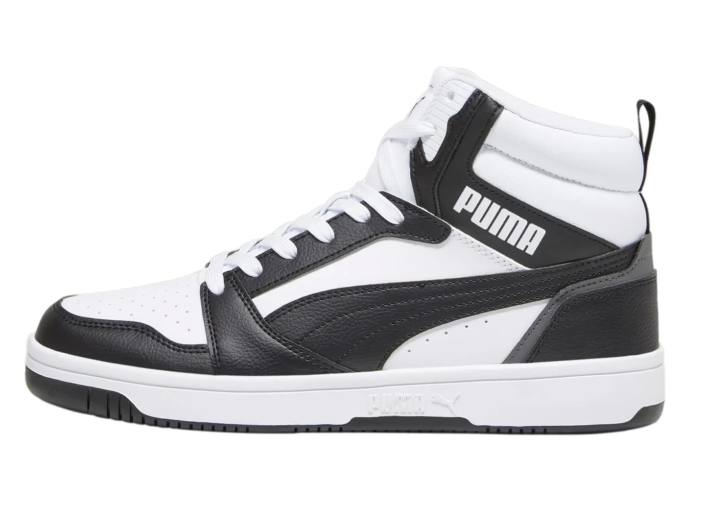 Tenis PUMA Rebound V6 Blanco y Negro para Hombre