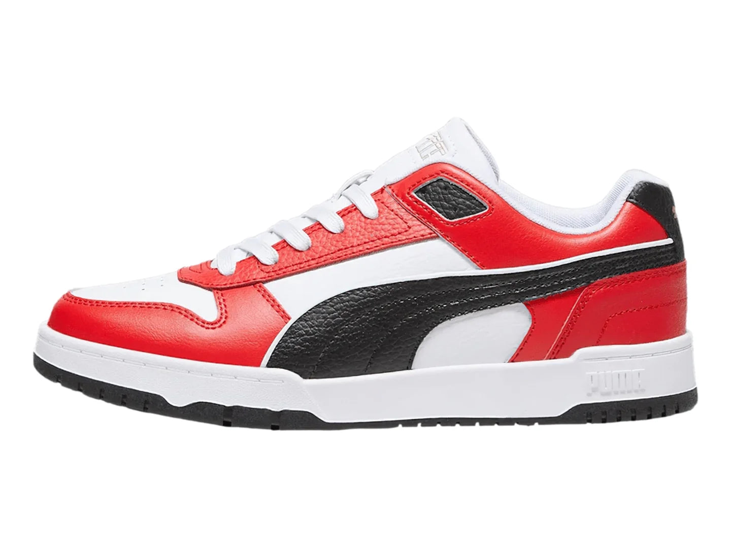 Tenis PUMA RBD Game Low Blanco Negro y Rojo para Hombre