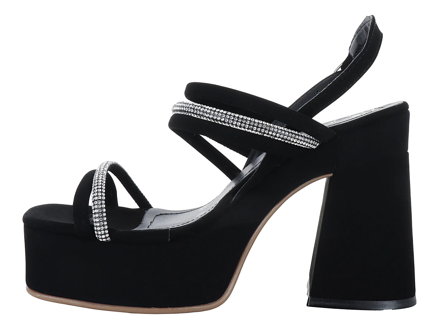 Sandalias Luna Rosa Negro para Mujer