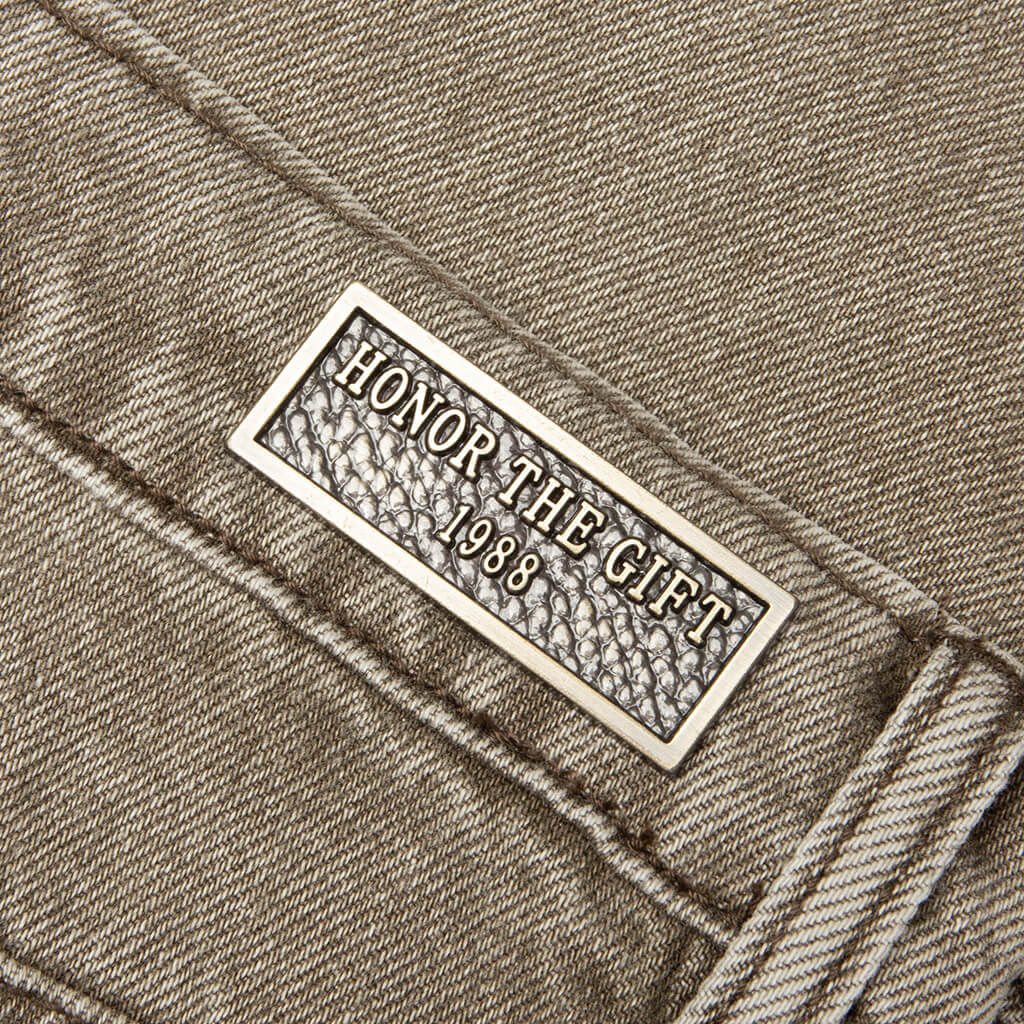 Washed Twill Pant Taupe
