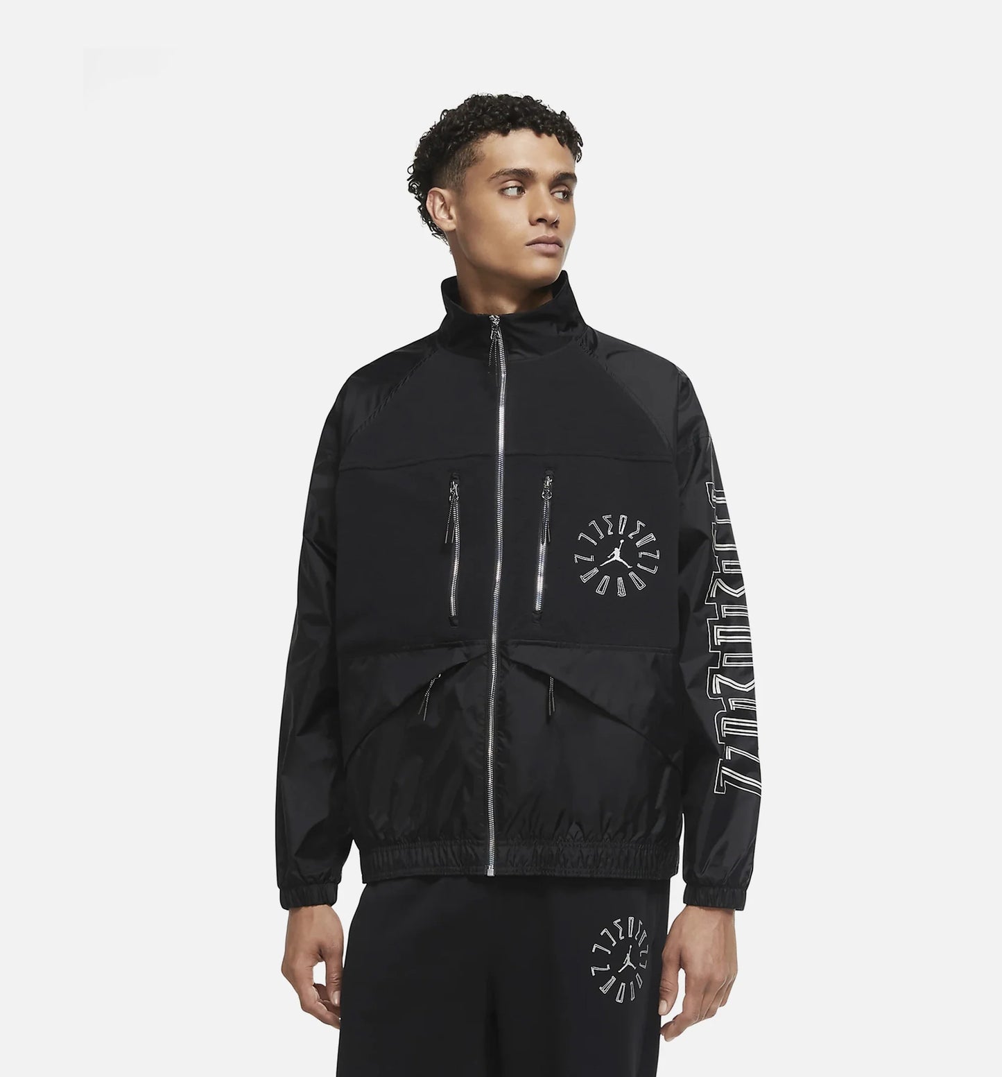 Air Jordan 11 Mens Jacket Black Silver