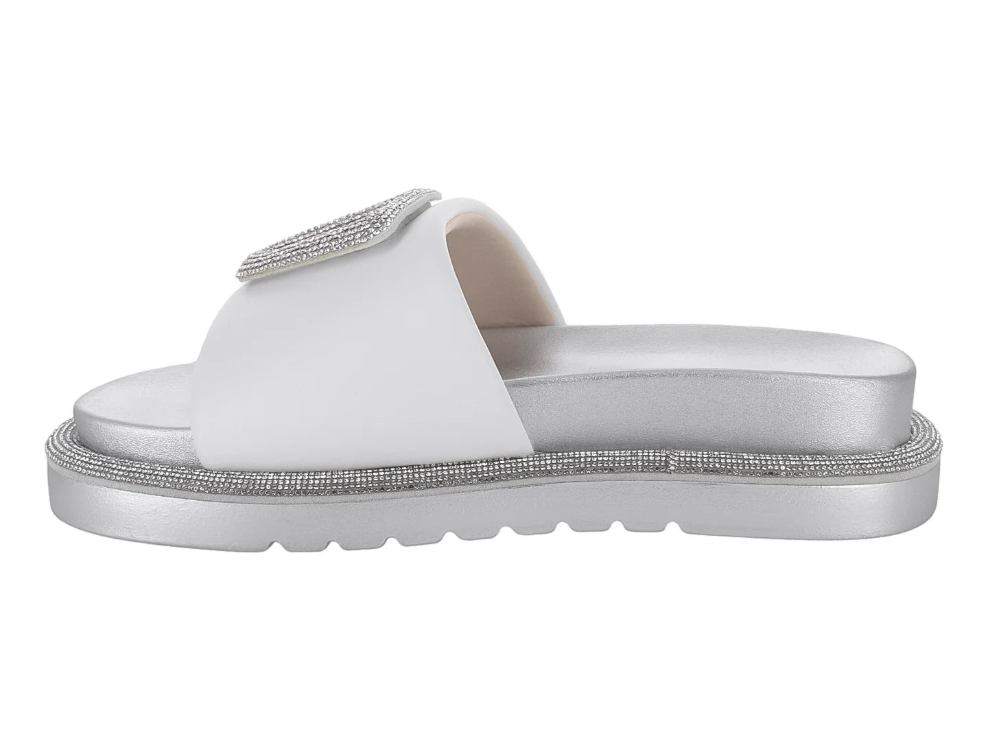 Sandalias ROZE Blancas con Glitter para Mujer