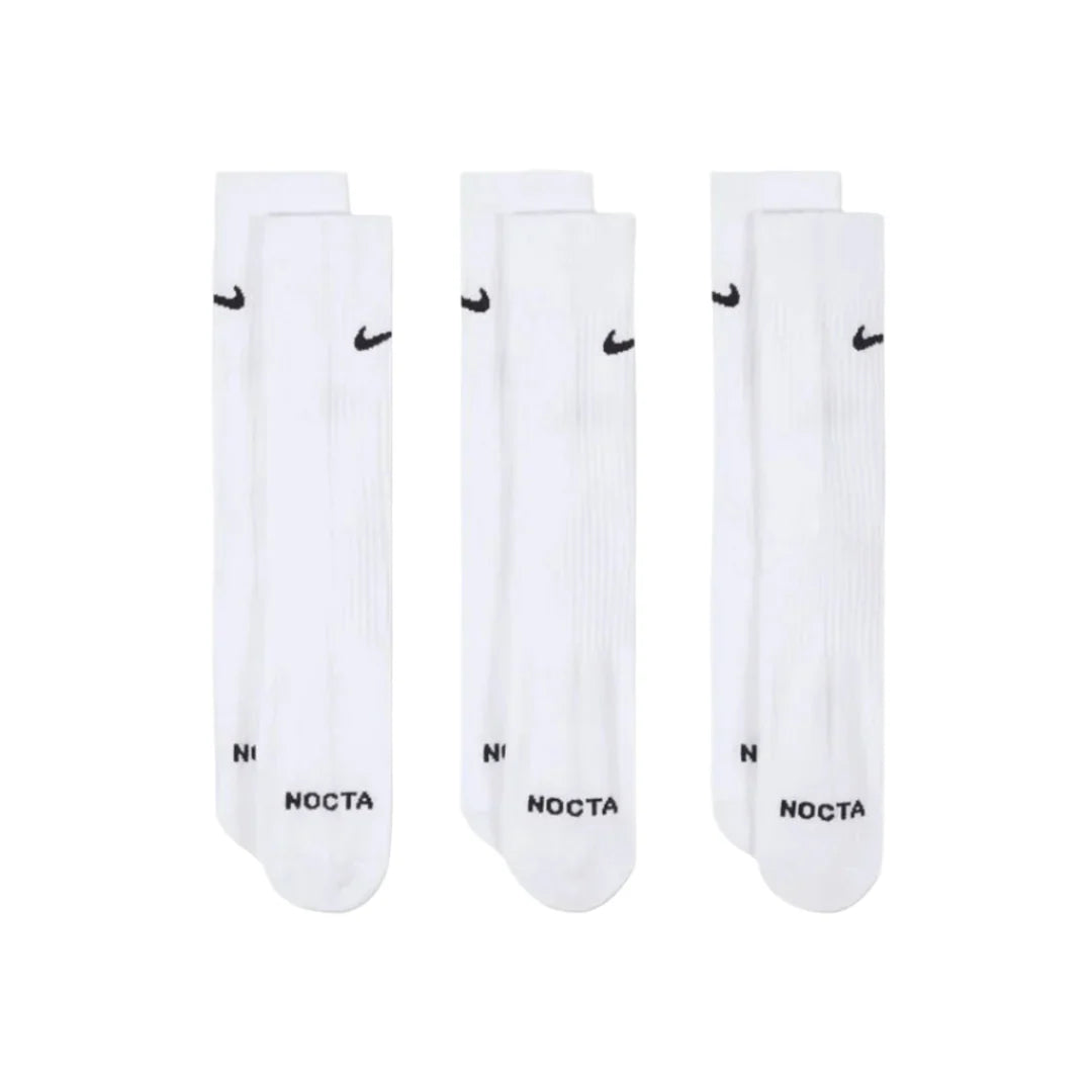 x NOCTA Crew 3 Pack Sock - White
