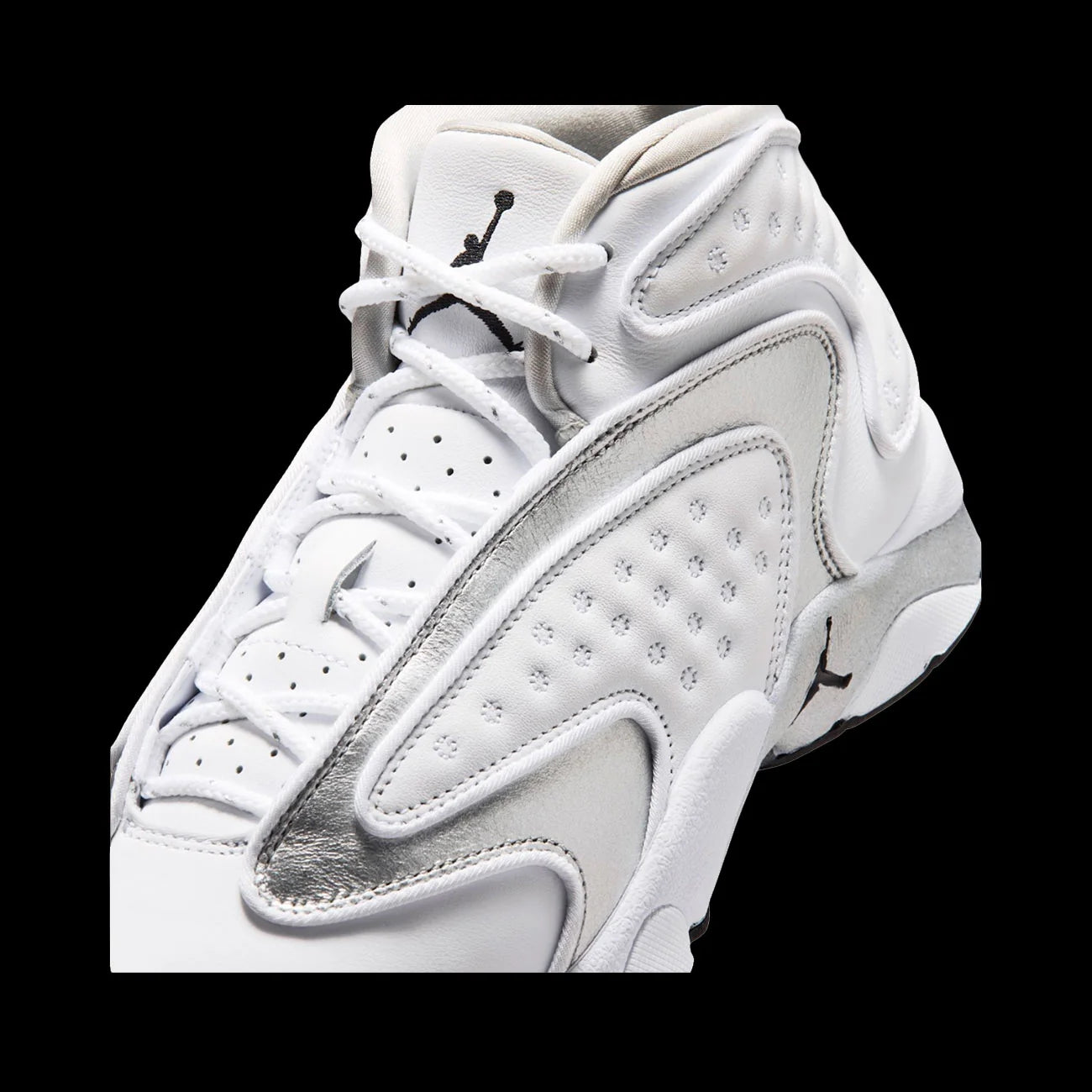 WMNS Air Jordan OG White Metallic Silver Black