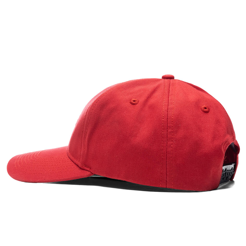 Classic Logo Cap Red Silver