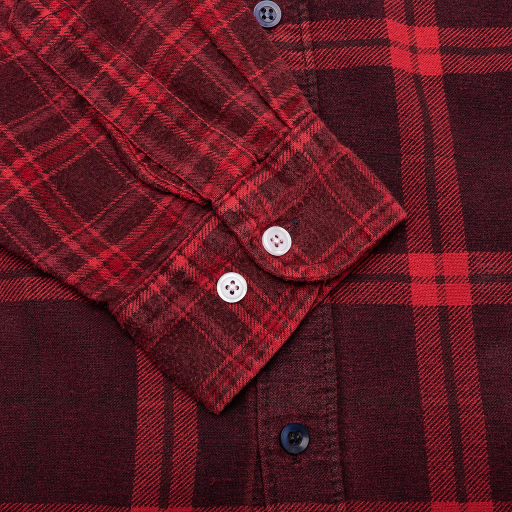 Over Dye 7 Cuts Shirt Red