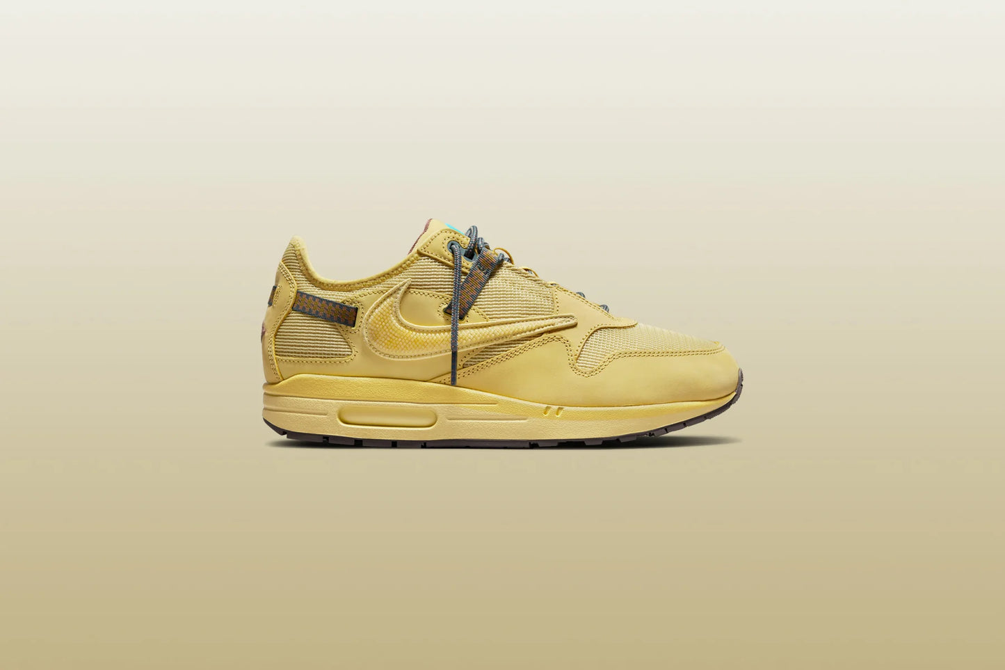 Air Max 1 x Travis Scott CACTUS CORP Saturn Gold Tea Tree Mist Tent