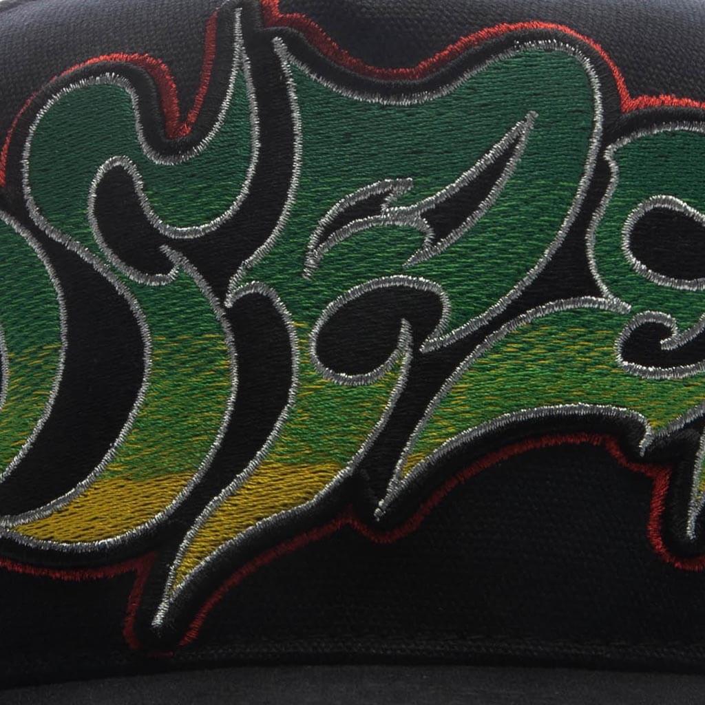 Neo Trucker Hat Black Yellow Red