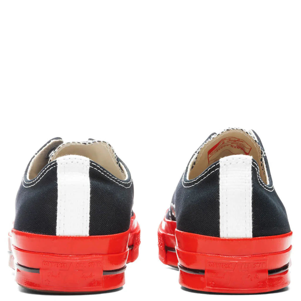 Converse x Comme Des Garcons PLAY All Star Chuck 70 Ox Red Sole Black