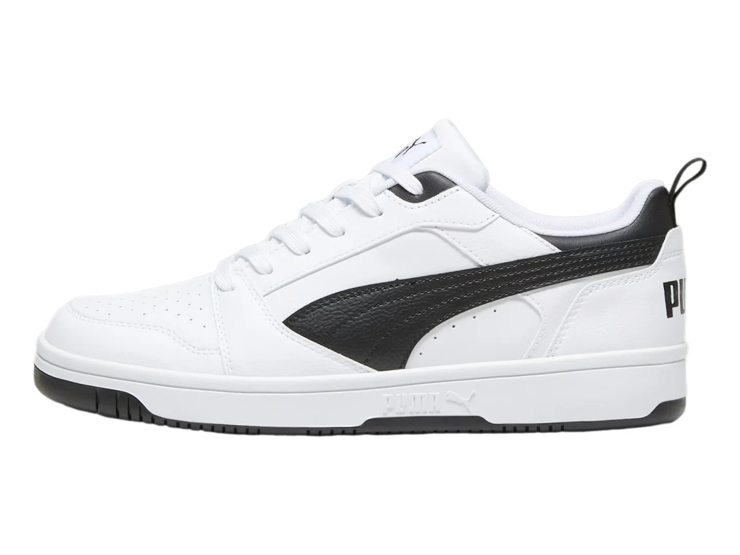 Tenis PUMA Rebound V6 Low Blanco y Negro para Hombre