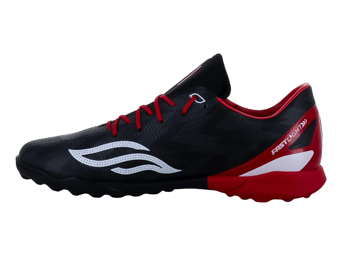 Tenis de Fútbol Furia Negro y Rojo para Hombre