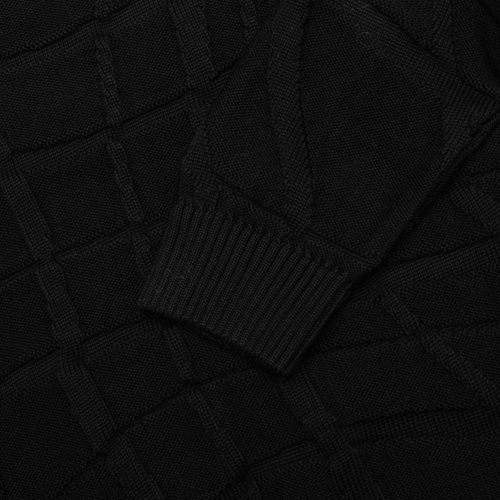 Your Boring Abstract Village Knitted Pullover Black