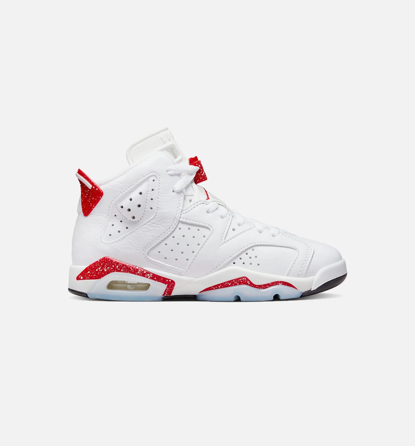 Air Jordan 6 Retro Red Oreo Grade School Basketball Shoe White Red Free Shipping