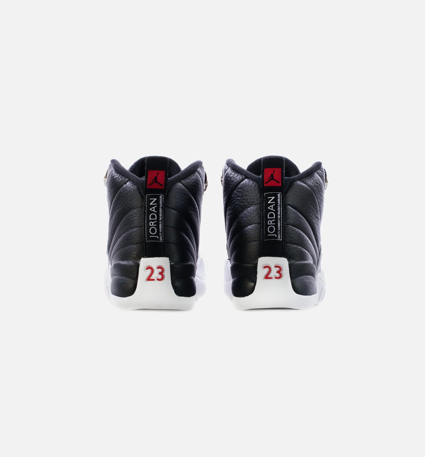 Air Jordan 12 Playoffs Grade School Lifestyle Shoe Black White