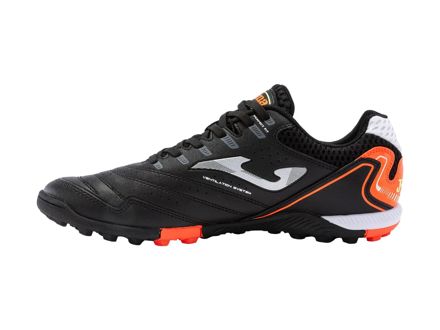 Tenis de Fútbol Joma Maxima Negro Naranja para Hombre
