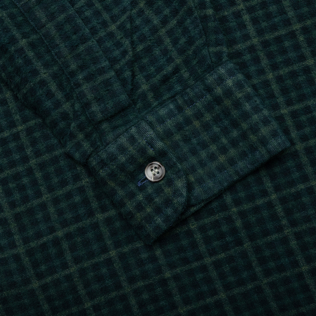 Over Dyed Ribbon Shirt Green