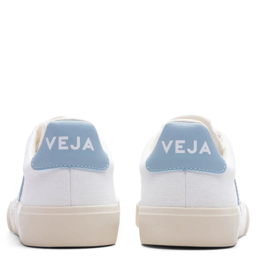 Womens Campo Canvas White Steel