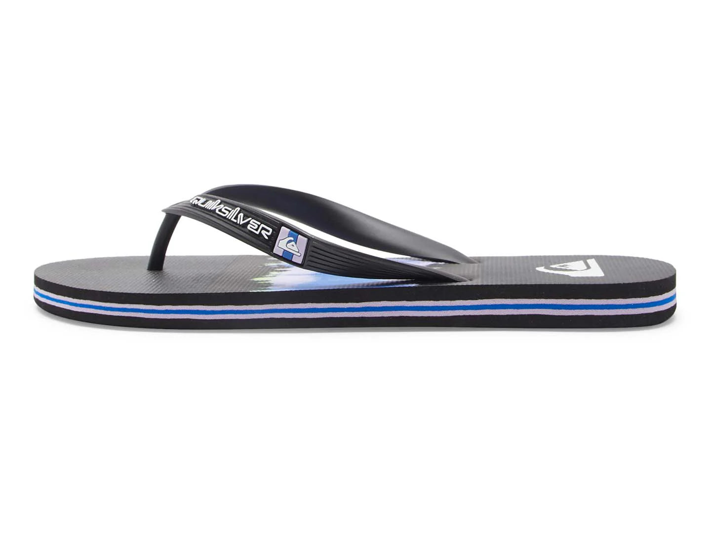 Sandalias Quiksilver Molokai Art Negro y Azul para Hombre