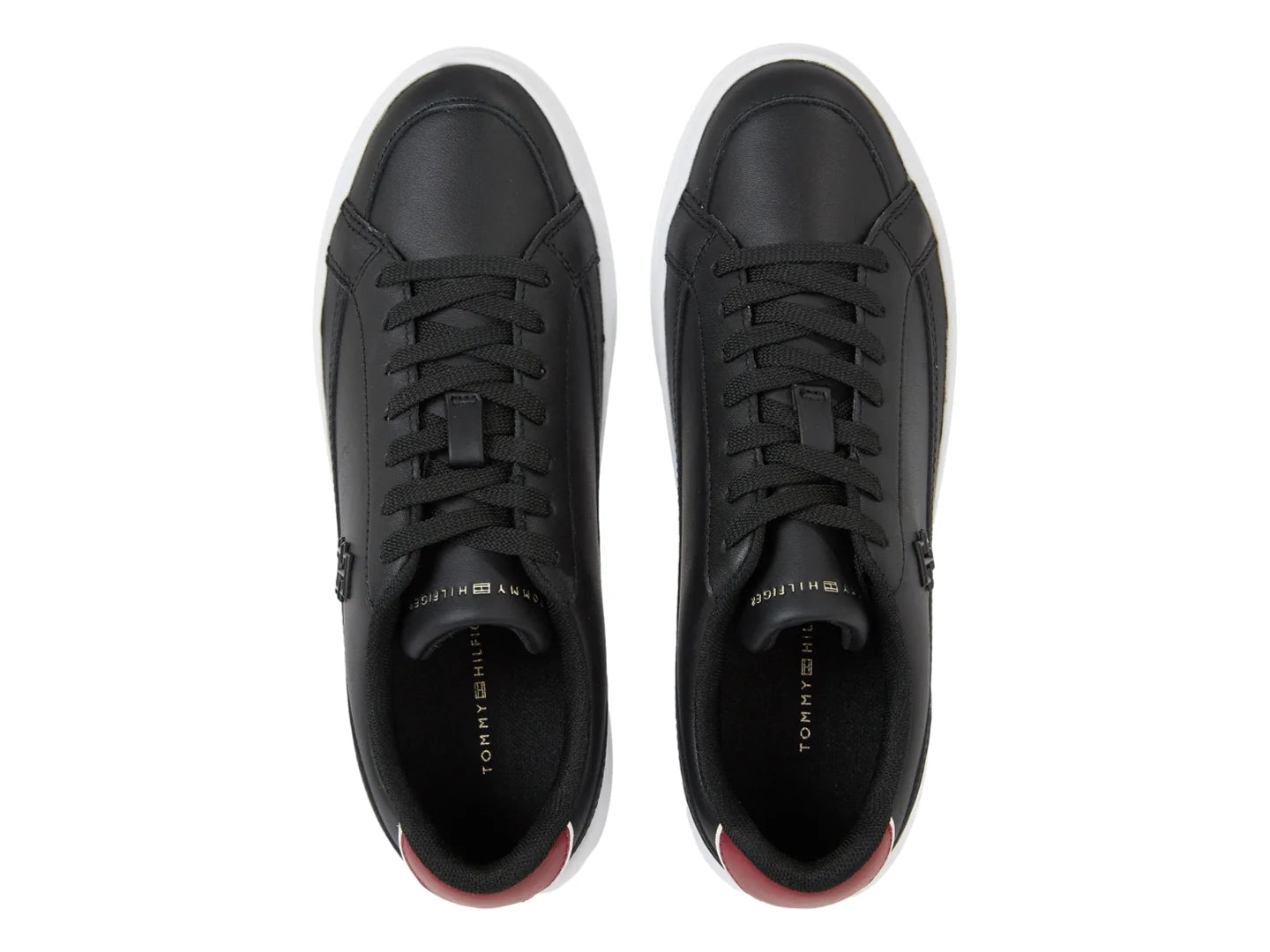 Tenis Tommy Hilfiger Elevated Court Negro para Mujer