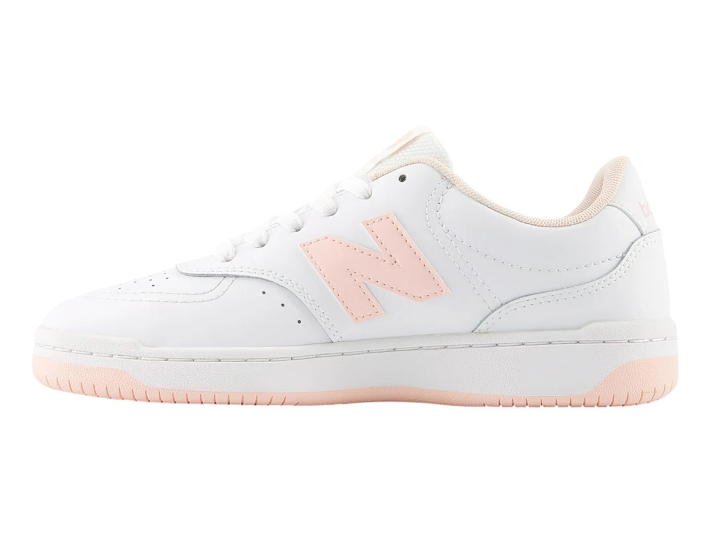 Tenis New Balance BB80 Blanco y Rosa para Mujer