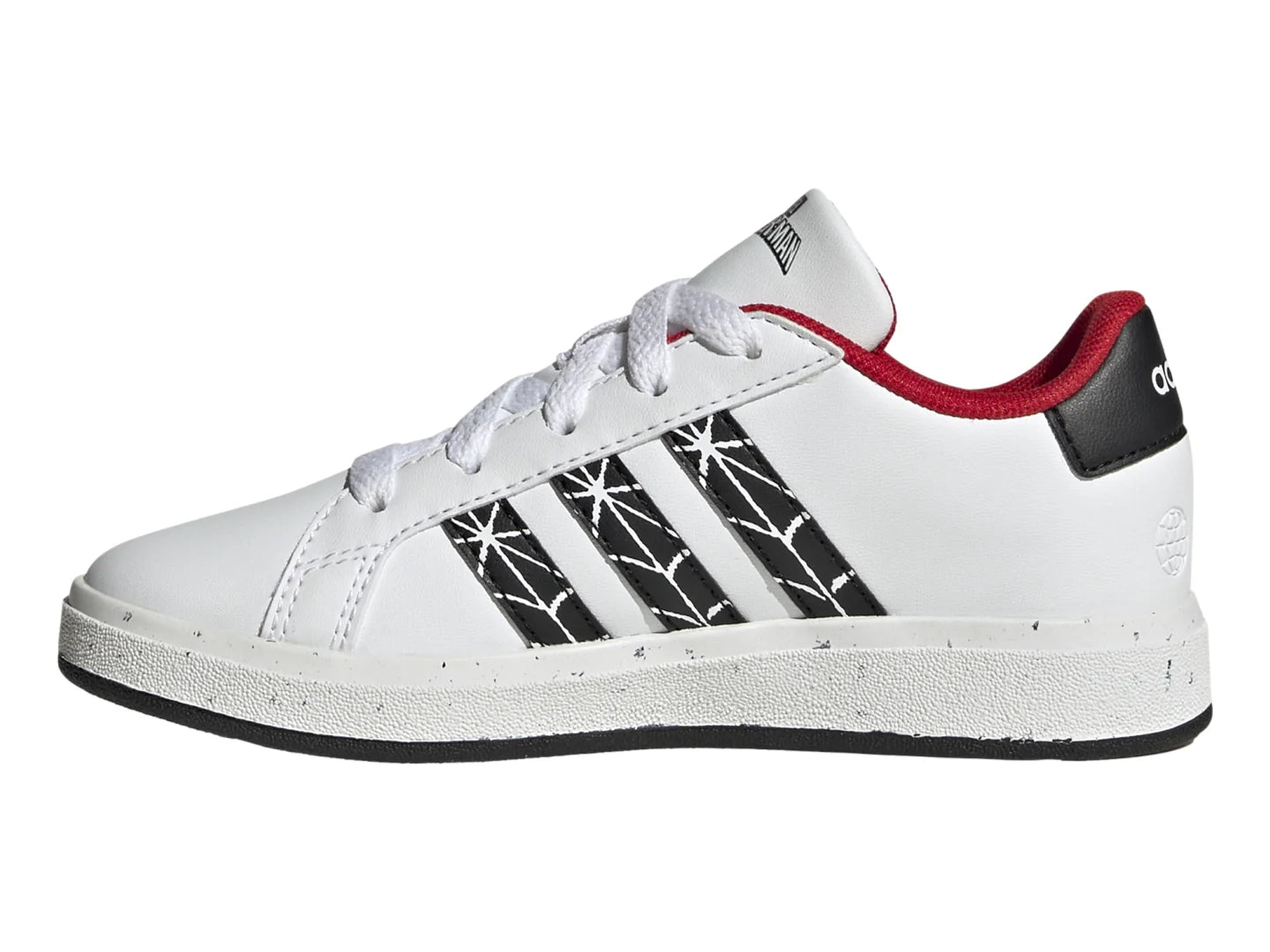 Tenis Adidas Grand Court Spider Man Blanco para Niño