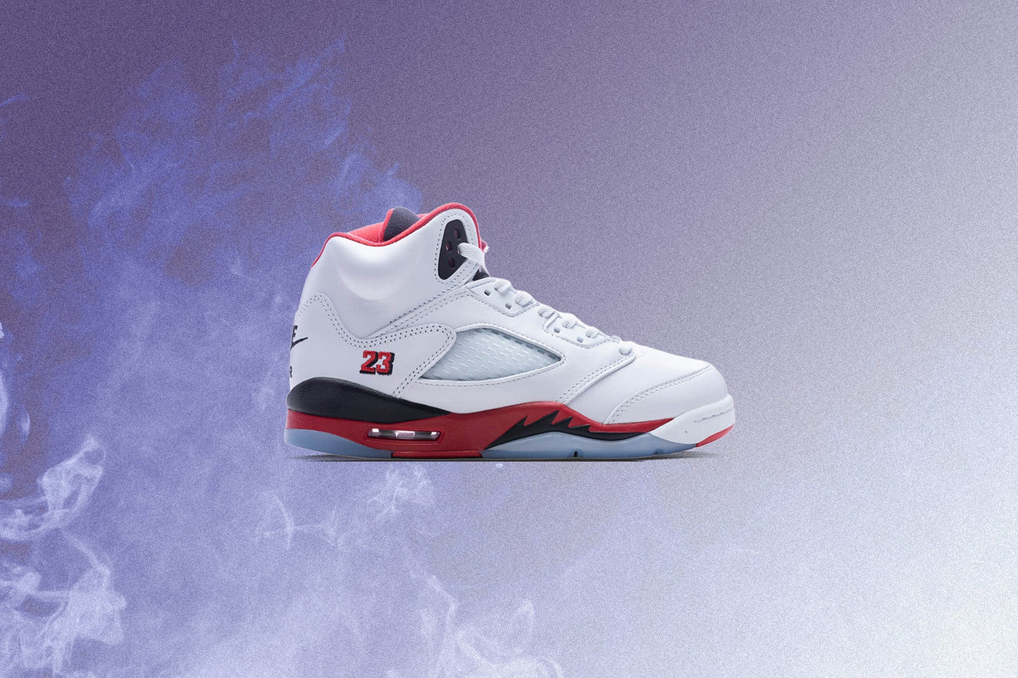 Air Jordan 5 Retro OG Fire Red Black Tongue GS White Fire Red Black