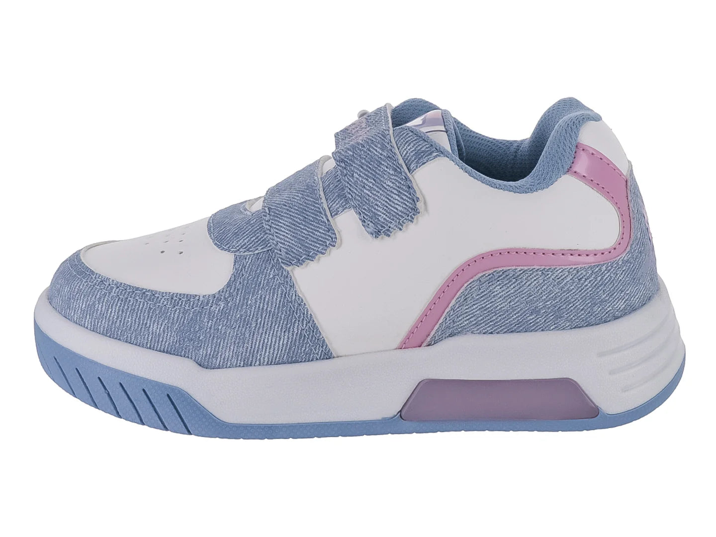 Tenis Clasben Joy Blanco Mezclilla para Niña