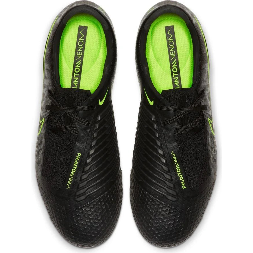 Nike JR Phantom Venom Elite FG Firm Ground Youth Soccer Cleats Black Volt