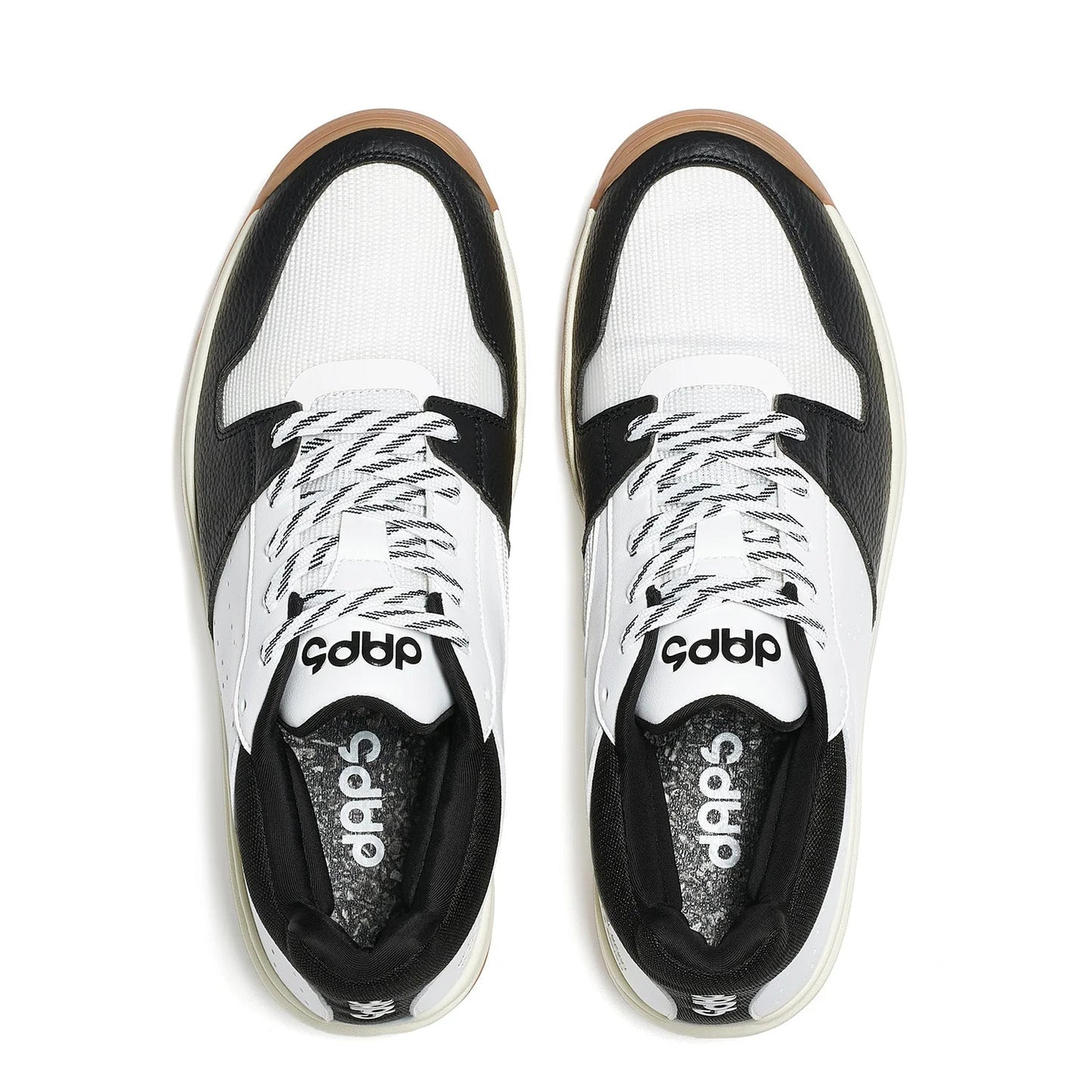 DAPS DESI Mid Black White Mens Pickleball Shoes