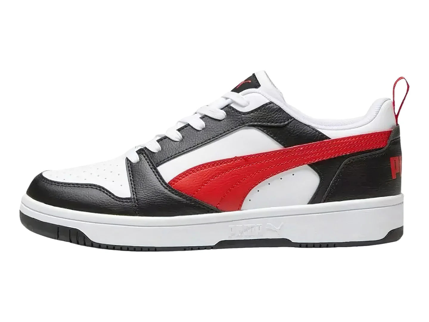 Tenis PUMA Rebound V6 Low Blanco y Rojo para Hombre