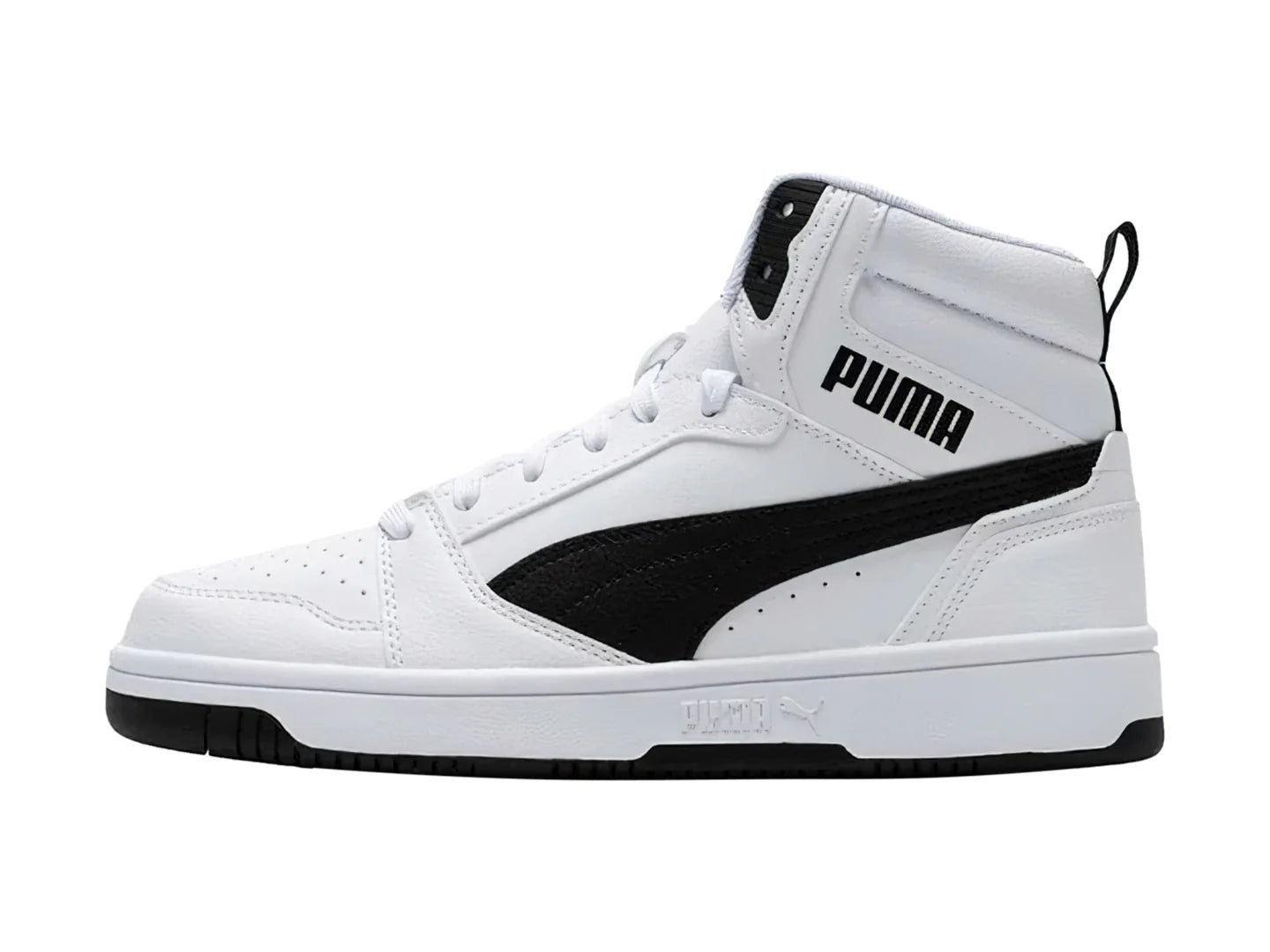 Tenis PUMA Rebound V6 Blanco con Negro para Hombre