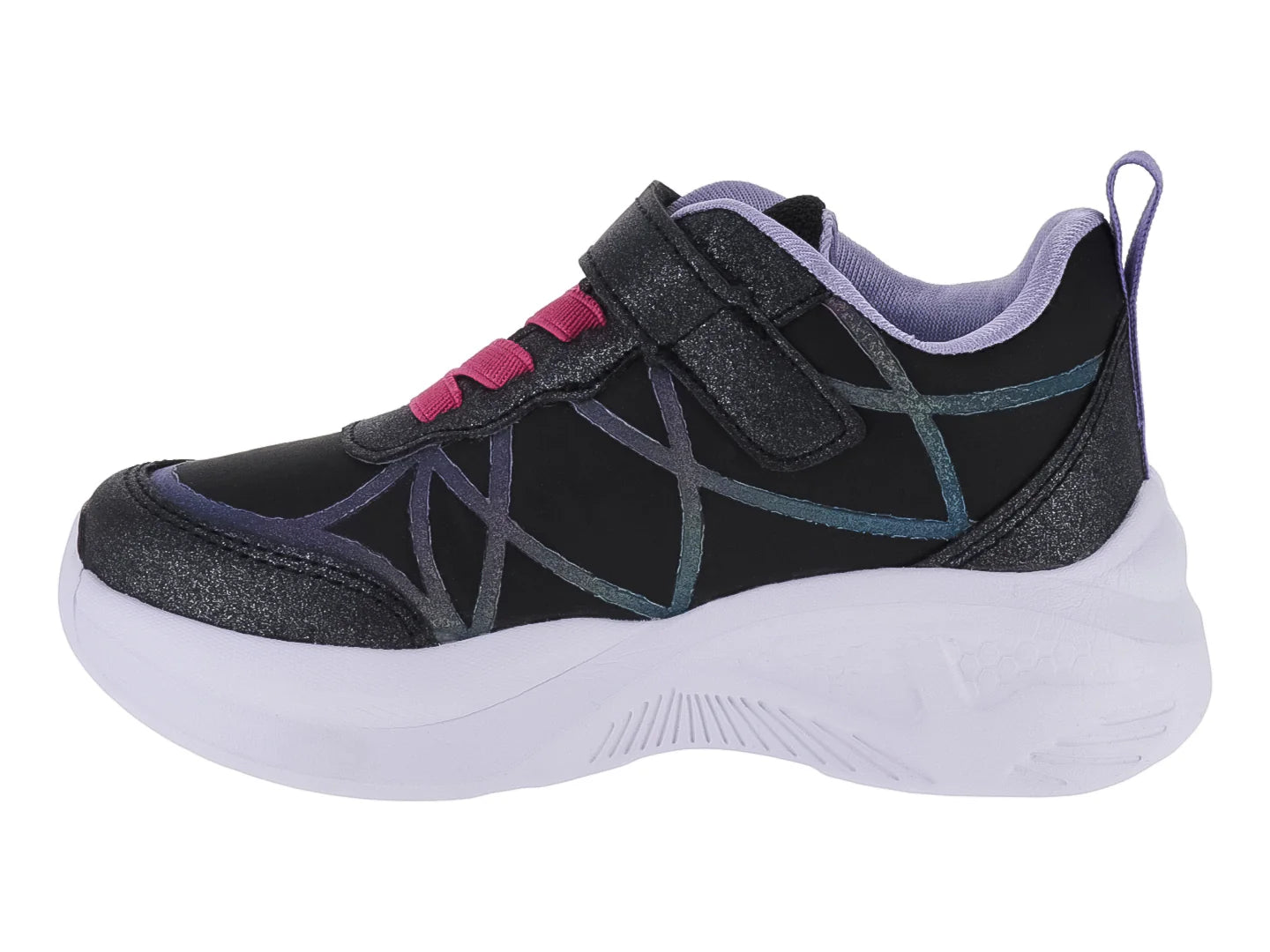 Tenis Makena Negro Lila para Niña