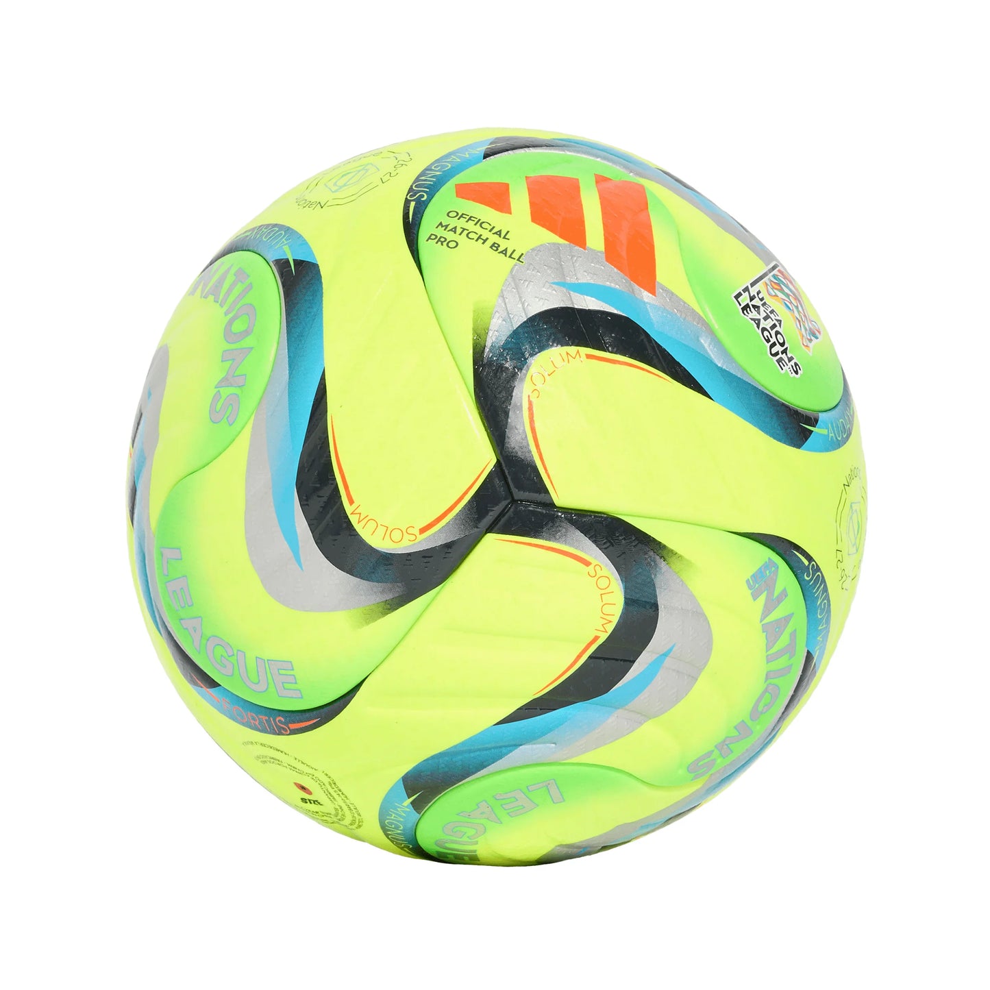 adidas UEFA Nations League 26 27 Pro Winter Soccer Ball White Silver