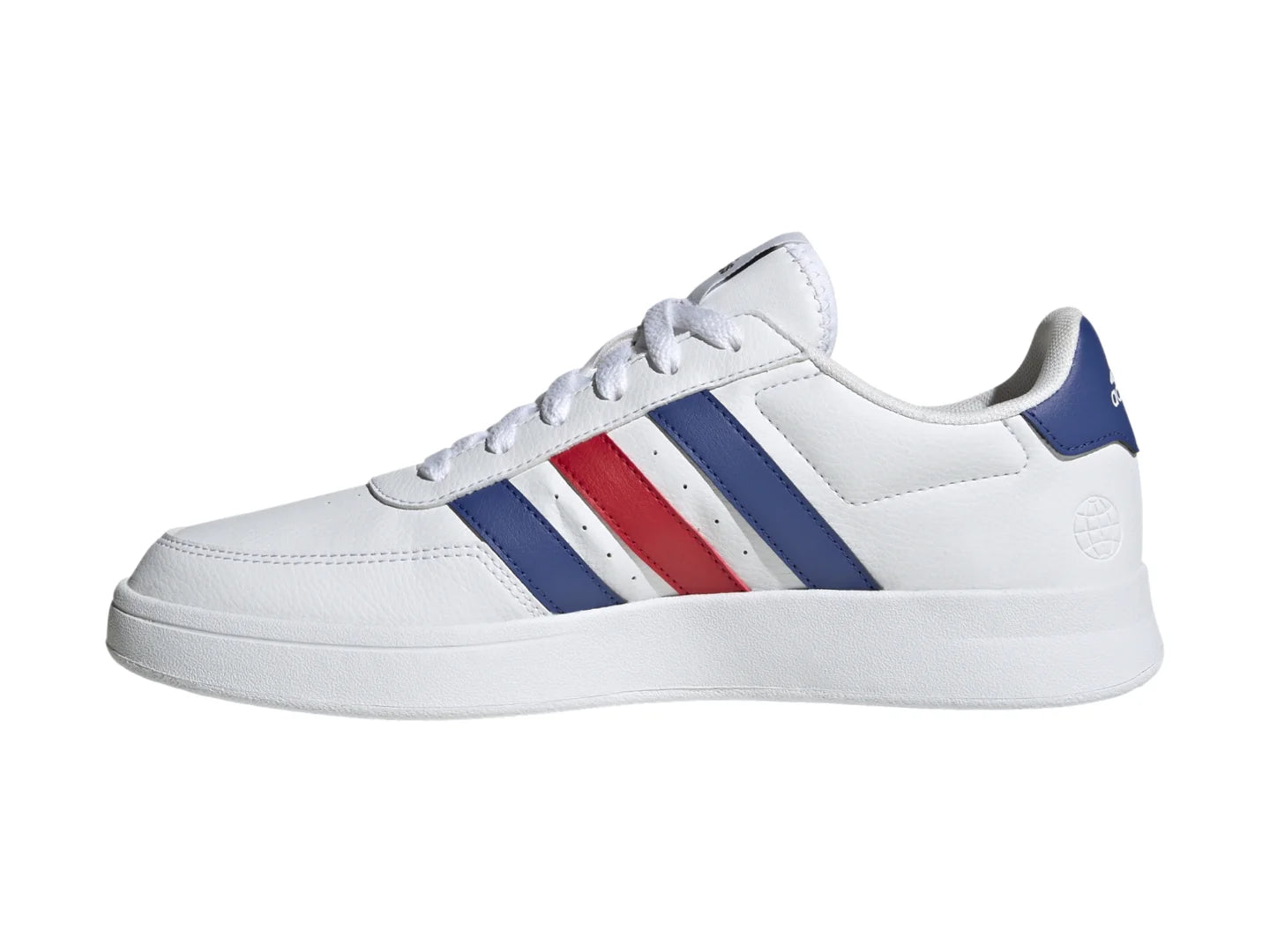 Tenis Adidas Breaknet 20 Blancos con Azul y Rojo para Hombre