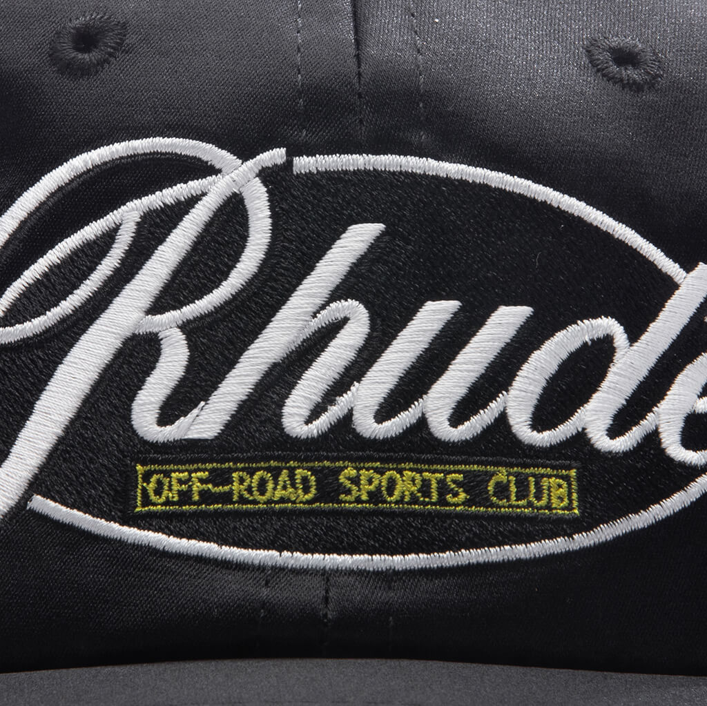 Sports Club Curved Brim Hat Black
