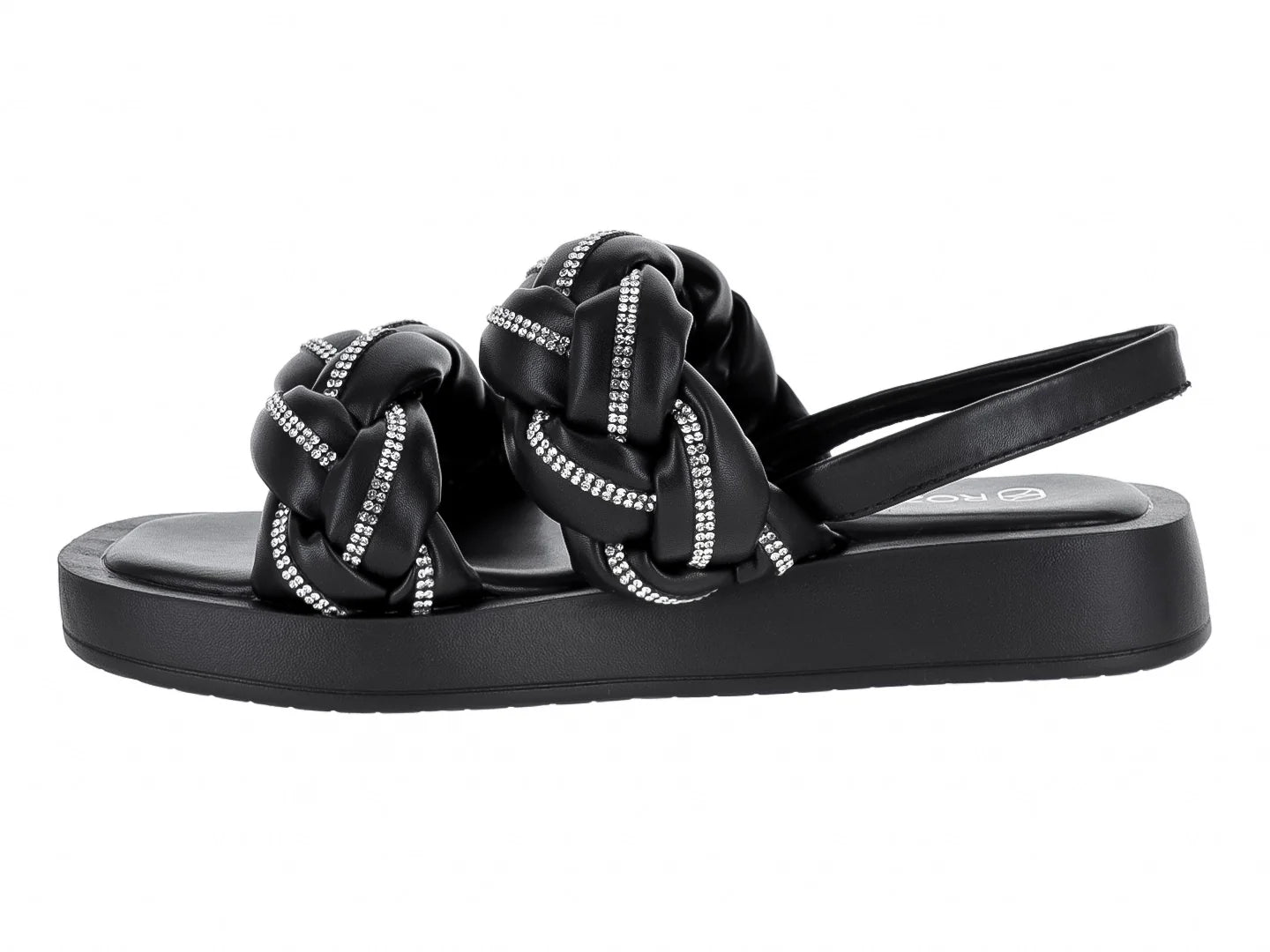 Sandalias Roze Color Negro para Mujer