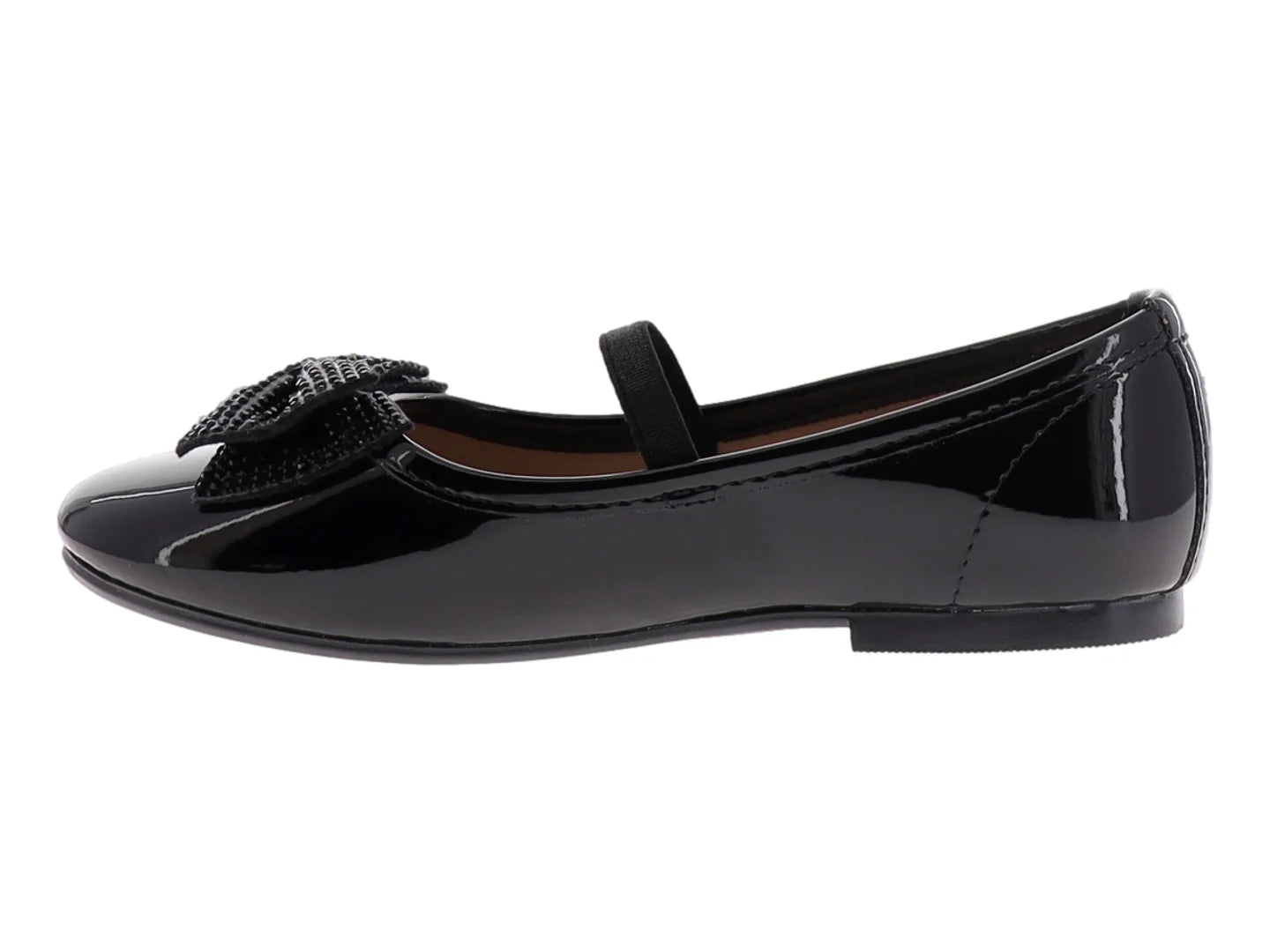 Zapatos Flats 4EVER Charol Negro para Niña