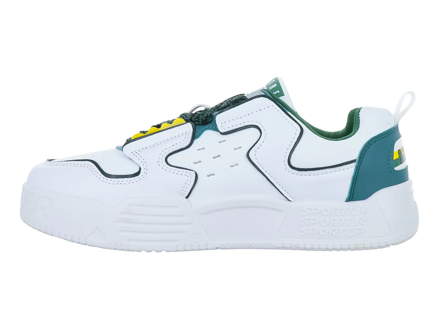 Tenis ZAEM Blanco y Verde para Hombre