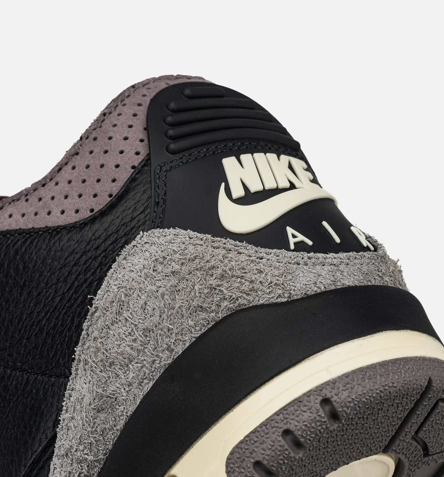 Air Jordan 3 x A Ma Maniére Black and Flat Pewter Womens Lifestyle Shoe Black Black Flat Pewter Violet Ore Limit One Per Customer