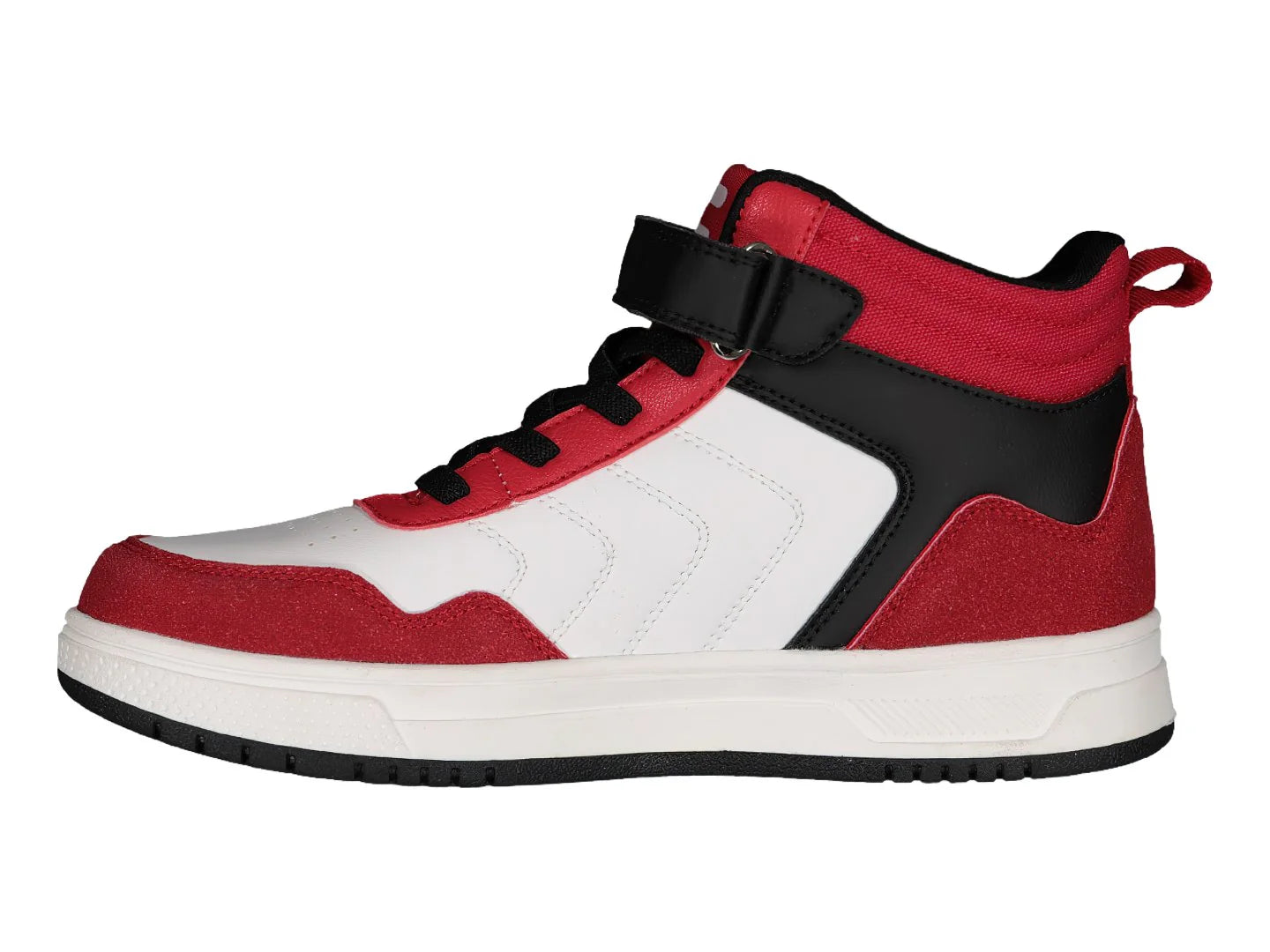 Tenis Charly Blanco Rojo Negro para Niño